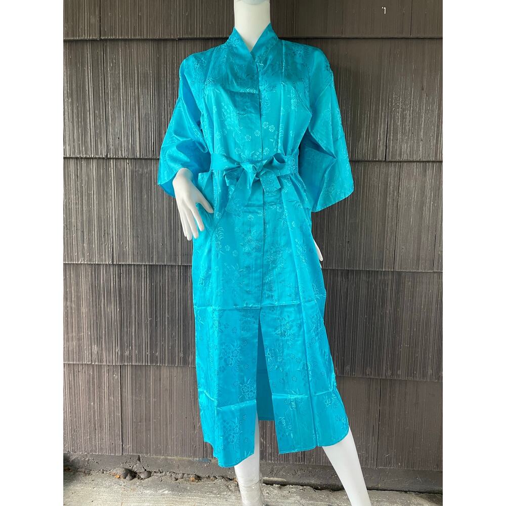 🔥Authentic Made In Japan Jacquard Satin Brocade Dragon Embroidered Kimono Robe